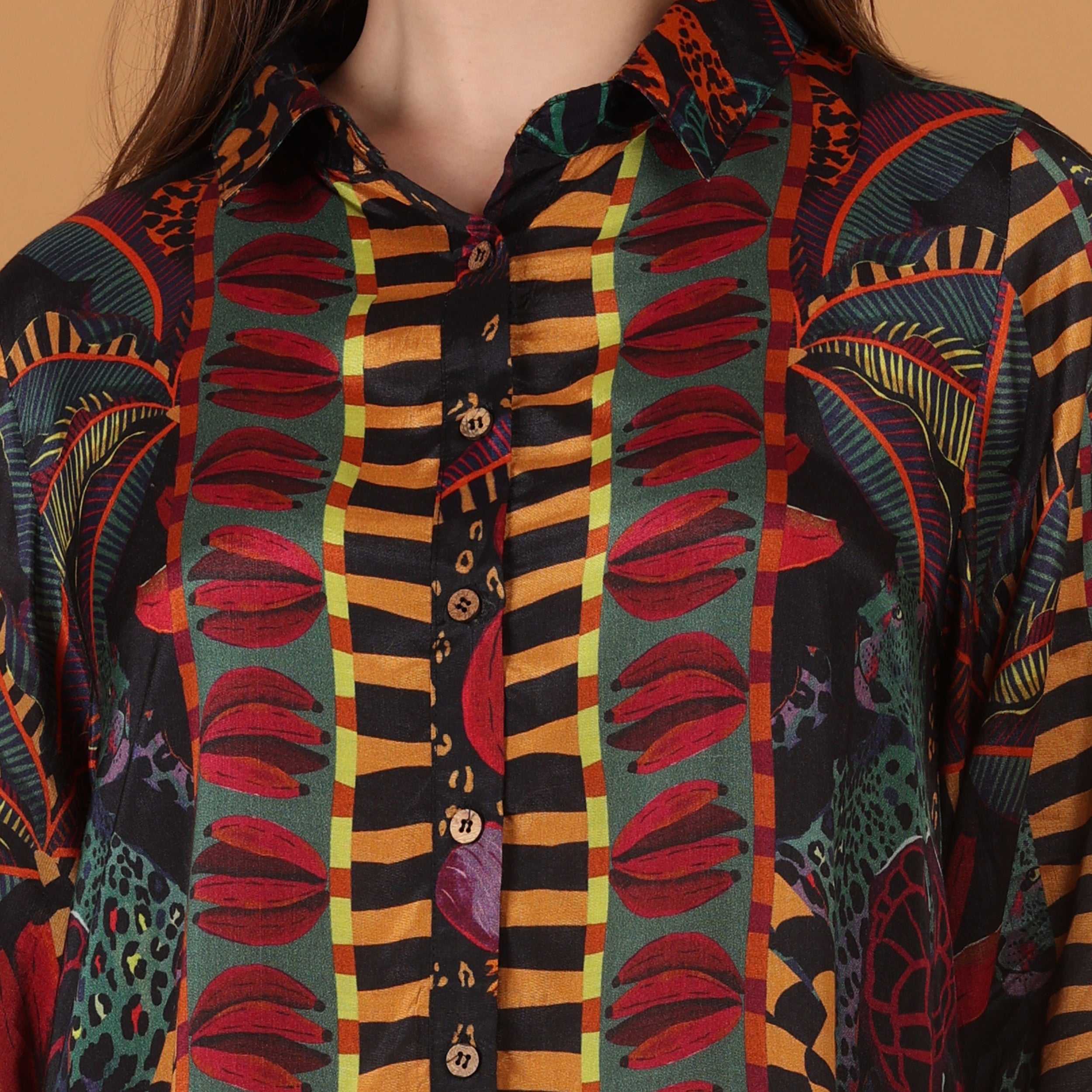 Women Viscose Printed Mini Dress