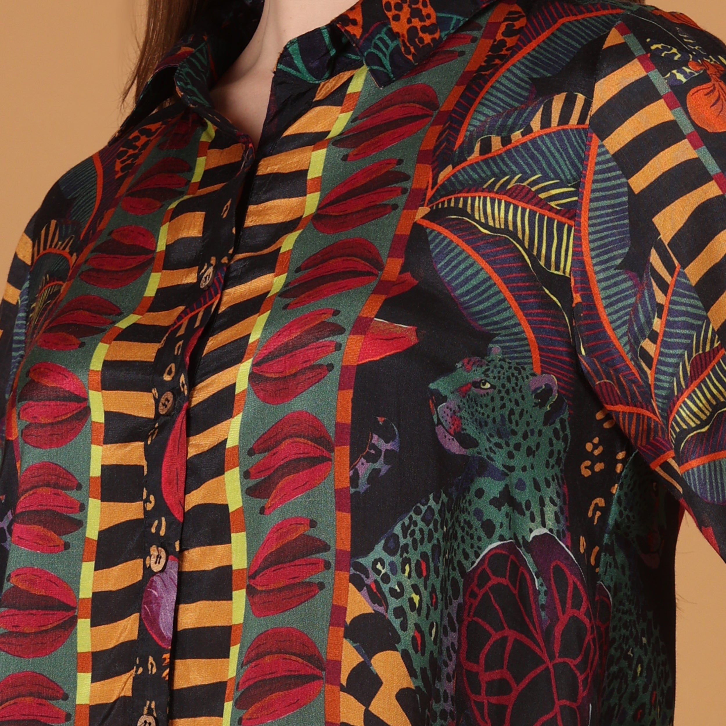 Women Viscose Printed Mini Dress