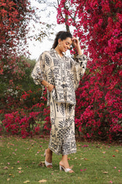 Women Viscose Polyster Fabric Printed Co-Ord Set