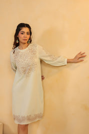 Nyaro Signature Mint Cotton Dobby Dress