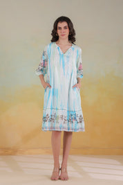 Nyaro Signature Handfeel Viscose Santoon Printed Dress