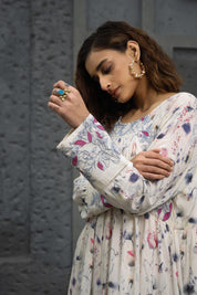 Women Viscose Printed Mini Dress