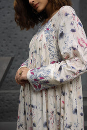Women Viscose Printed Mini Dress