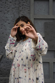 Women Viscose Printed Mini Dress