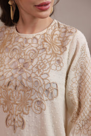 Nyaro Signature Cotton Dobby Embroidered Dress