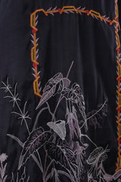 Women’s Viscose Black Color Embroidered Co-Ord Set