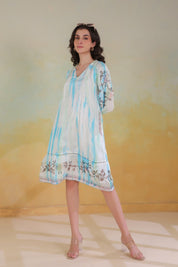 Nyaro Signature Handfeel Viscose Santoon Printed Dress - Nyaro