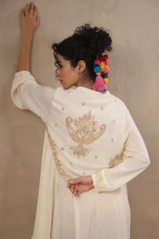Women Rayon Embroidered Flared Mini Dress - Nyaro