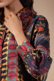 Women Viscose Santton Multi Print Drees - Nyaro
