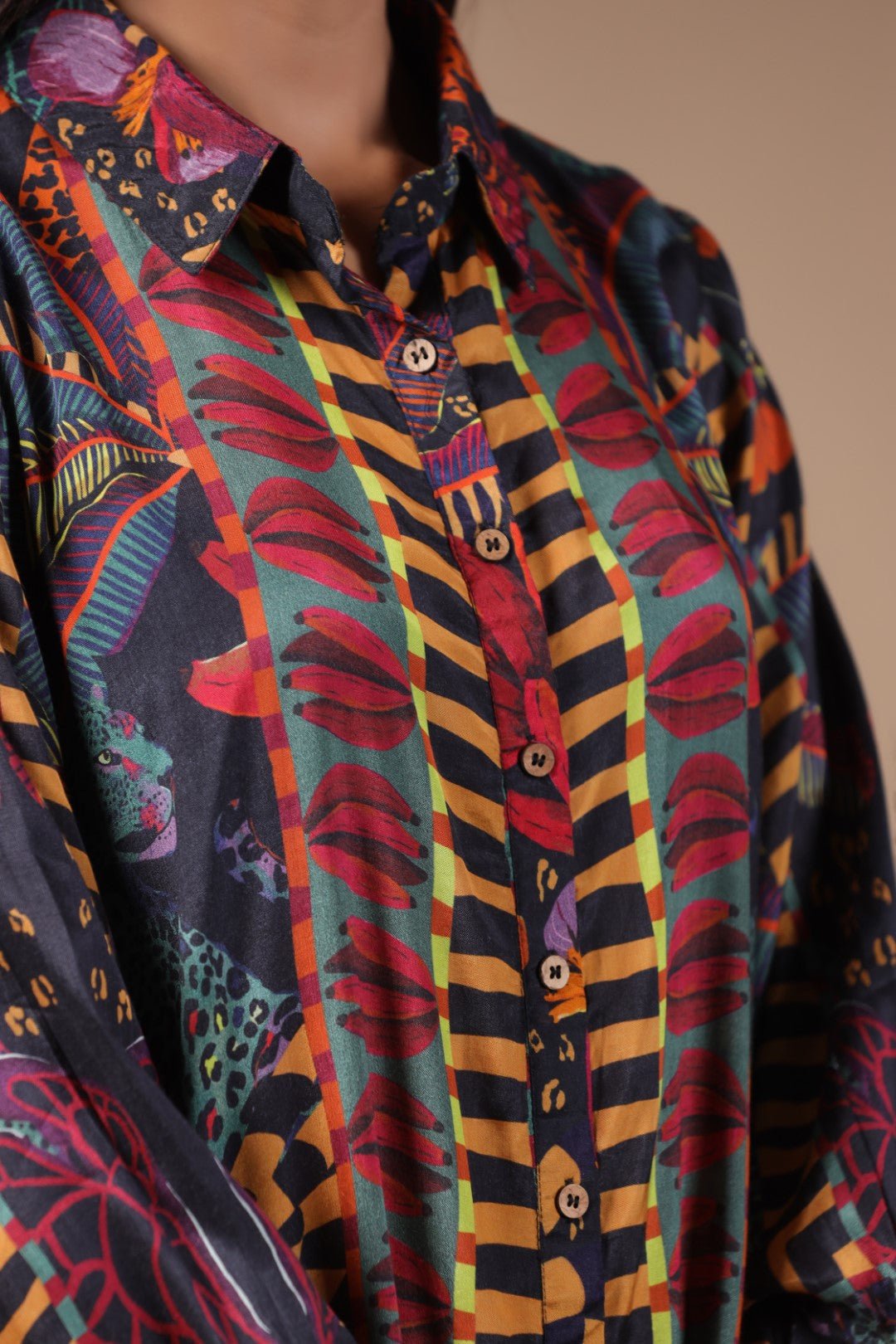 Women Viscose Santton Multi Print Drees - Nyaro