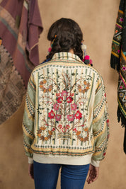 Women Women's Cotton Yarn - Dye Stripe Jacket - Nyaro