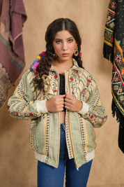 Women Women's Cotton Yarn - Dye Stripe Jacket - Nyaro