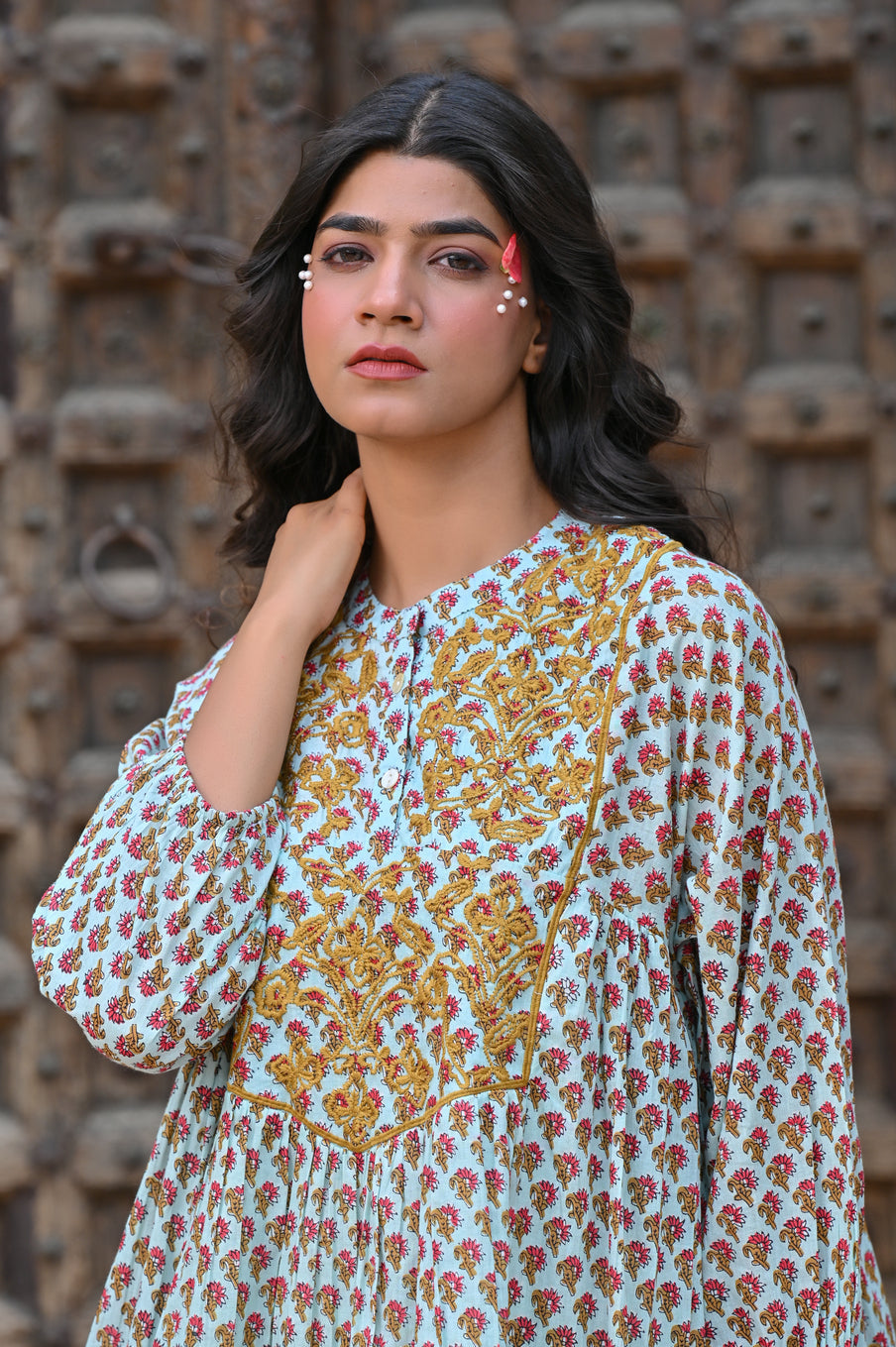 Cotton Embroidery Tunic For Women - Nyaro 